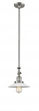 Innovations Lighting 206-SN-G1-LED - Halophane - 1 Light - 9 inch - Brushed Satin Nickel - Stem Hung - Mini Pendant