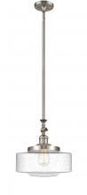 Innovations Lighting 206-SN-G694-12-LED - Bridgeton - 1 Light - 12 inch - Brushed Satin Nickel - Stem Hung - Mini Pendant