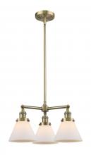 Innovations Lighting 207-AB-G41 - Cone - 3 Light - 22 inch - Antique Brass - Stem Hung - Chandelier