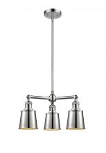  207-PC-M9-PC - Addison - 3 Light - 19 inch - Polished Chrome - Stem Hung - Chandelier