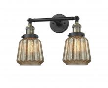 Innovations Lighting 208-BAB-G146 - Chatham - 2 Light - 16 inch - Black Antique Brass - Bath Vanity Light