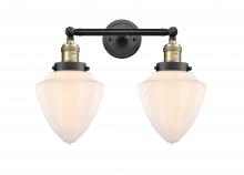 Innovations Lighting 208-BAB-G661-7-LED - Bullet - 2 Light - 18 inch - Black Antique Brass - Bath Vanity Light