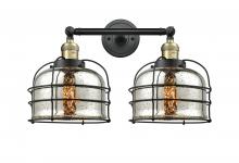 Innovations Lighting 208-BAB-G78-CE-LED - Bell Cage - 2 Light - 19 inch - Black Antique Brass - Bath Vanity Light