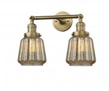 Innovations Lighting 208-BB-G146-LED - Chatham - 2 Light - 16 inch - Brushed Brass - Bath Vanity Light