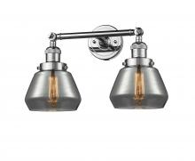 Innovations Lighting 208-PC-G173-LED - Fulton - 2 Light - 17 inch - Polished Chrome - Adjustable Bath Vanity Light