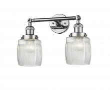 Innovations Lighting 208-PC-G302-LED - Colton - 2 Light - 16 inch - Polished Chrome - Bath Vanity Light