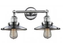 Innovations Lighting 208-PC-M7-LED - Railroad - 2 Light - 18 inch - Polished Chrome - Bath Vanity Light