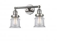 Innovations Lighting 208-PN-G182S-LED - Canton - 2 Light - 17 inch - Polished Nickel - Adjustable Bath Vanity Light