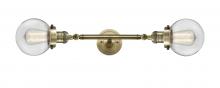 Innovations Lighting 208L-AB-G202-6 - Beacon - 2 Light - 6 inch - Antique Brass - Bath Vanity Light