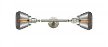  208L-SN-G173 - Fulton - 2 Light - 7 inch - Brushed Satin Nickel - Bath Vanity Light