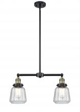 Innovations Lighting 209-BAB-G142-LED - Chatham - 2 Light - 21 inch - Black Antique Brass - Stem Hung - Island Light