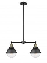  209-BAB-HFS-62-BK - Hampden - 2 Light - 18 inch - Black Antique Brass - Stem Hung - Island Light