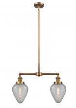 Innovations Lighting 209-BB-G165-LED - Geneseo - 2 Light - 21 inch - Brushed Brass - Stem Hung - Island Light