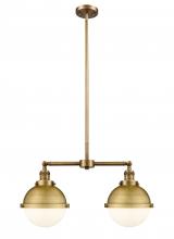 Innovations Lighting 209-BB-HFS-81-BB-LED - Hampden - 2 Light - 18 inch - Brushed Brass - Stem Hung - Island Light