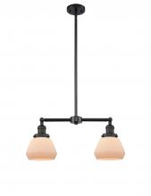 Innovations Lighting 209-BK-G171 - Fulton - 2 Light - 21 inch - Matte Black - Stem Hung - Adjustable Island Light