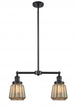 Innovations Lighting 209-OB-G146 - Chatham - 2 Light - 21 inch - Oil Rubbed Bronze - Stem Hung - Island Light