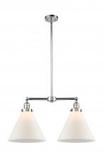 Innovations Lighting 209-PC-G41-L - Cone - 2 Light - 21 inch - Polished Chrome - Stem Hung - Adjustable Island Light