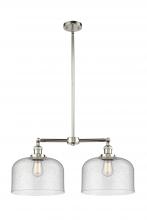 Innovations Lighting 209-PN-G74-L-LED - Bell - 2 Light - 21 inch - Polished Nickel - Stem Hung - Adjustable Island Light