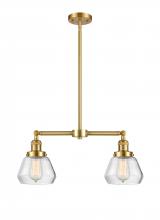 Innovations Lighting 209-SG-G172-LED - Fulton - 2 Light - 21 inch - Satin Gold - Stem Hung - Island Light