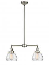  209-SN-G172 - Fulton - 2 Light - 21 inch - Brushed Satin Nickel - Stem Hung - Island Light