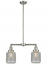 Innovations Lighting 209-SN-G262 - Stanton - 2 Light - 23 inch - Brushed Satin Nickel - Stem Hung - Island Light