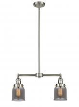 Innovations Lighting 209-SN-G53-LED - Bell - 2 Light - 21 inch - Brushed Satin Nickel - Stem Hung - Adjustable Island Light