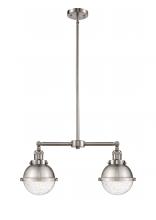  209-SN-HFS-64-SN - Hampden - 2 Light - 18 inch - Brushed Satin Nickel - Stem Hung - Island Light