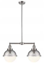  209-SN-HFS-81-SN - Hampden - 2 Light - 18 inch - Brushed Satin Nickel - Stem Hung - Island Light