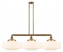 Innovations Lighting 213-BB-G691-16-LED - Bridgeton - 3 Light - 50 inch - Brushed Brass - Stem Hung - Island Light