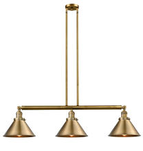  213-BB-M10-BB - Briarcliff - 3 Light - 43 inch - Brushed Brass - Stem Hung - Island Light