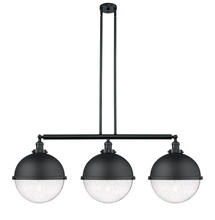 Innovations Lighting 213-BK-HFS-124-BK - Hampden - 3 Light - 45 inch - Matte Black - Stem Hung - Island Light