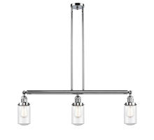  213-PC-G314 - Dover - 3 Light - 37 inch - Polished Chrome - Stem Hung - Island Light