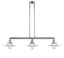 Innovations Lighting 213-PN-G1 - Halophane - 3 Light - 41 inch - Polished Nickel - Stem Hung - Island Light