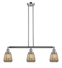 Innovations Lighting 213-PN-G146-LED - Chatham - 3 Light - 39 inch - Polished Nickel - Stem Hung - Island Light