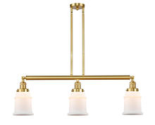 Innovations Lighting 213-SG-G181-LED - Canton - 3 Light - 39 inch - Satin Gold - Stem Hung - Island Light