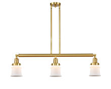 Innovations Lighting 213-SG-G181S - Canton - 3 Light - 39 inch - Satin Gold - Stem Hung - Island Light