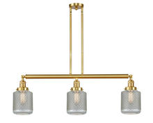 Innovations Lighting 213-SG-G262-LED - Stanton - 3 Light - 39 inch - Satin Gold - Stem Hung - Island Light