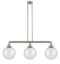 Innovations Lighting 213-SN-G204-10 - Beacon - 3 Light - 42 inch - Brushed Satin Nickel - Stem Hung - Island Light