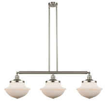  213-SN-G541 - Oxford - 3 Light - 42 inch - Brushed Satin Nickel - Stem Hung - Island Light