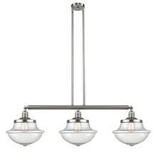 Innovations Lighting 213-SN-G544-LED - Oxford - 3 Light - 42 inch - Brushed Satin Nickel - Stem Hung - Island Light