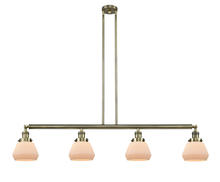 Innovations Lighting 214-AB-G171 - Fulton - 4 Light - 51 inch - Antique Brass - Stem Hung - Island Light