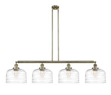 Innovations Lighting 214-AB-G713-L - Bell - 4 Light - 54 inch - Antique Brass - Stem Hung - Island Light