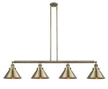 Innovations Lighting 214-AB-M10-AB - Briarcliff - 4 Light - 55 inch - Antique Brass - Stem Hung - Island Light