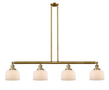 Innovations Lighting 214-BB-G71 - Bell - 4 Light - 53 inch - Brushed Brass - Stem Hung - Island Light