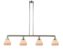 Innovations Lighting 214-PN-G171 - Fulton - 4 Light - 51 inch - Polished Nickel - Stem Hung - Island Light