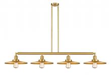 Innovations Lighting 214-SG-MFR-SG-12-LED - Appalachian - 4 Light - 57 inch - Satin Gold - Stem Hung - Island Light