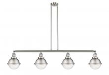 Innovations Lighting 214-SN-HFS-64-SN-LED - Hampden - 4 Light - 52 inch - Brushed Satin Nickel - Stem Hung - Island Light