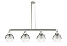 Innovations Lighting 214-SN-HFS-84-SN-LED - Hampden - 4 Light - 54 inch - Brushed Satin Nickel - Stem Hung - Island Light