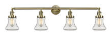  215-AB-G192 - Bellmont - 4 Light - 42 inch - Antique Brass - Bath Vanity Light