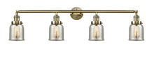  215-AB-G58 - Bell - 4 Light - 43 inch - Antique Brass - Bath Vanity Light